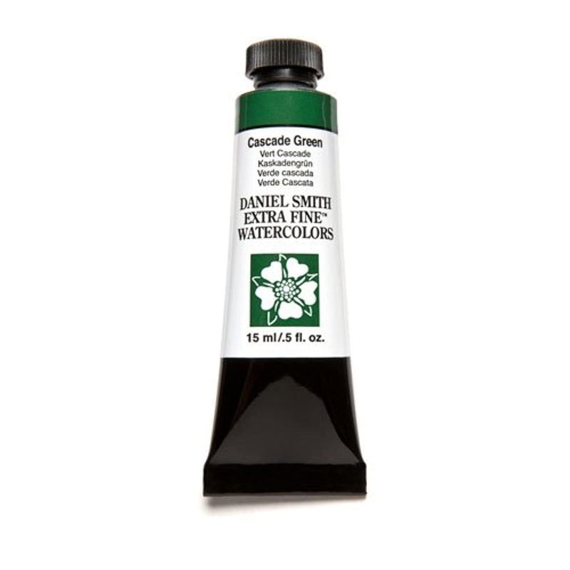 DANIEL SMITH 284600142 Extra Fine Watercolor 15ml Paint Tube, Cascade Green, 0.5 Fl Oz (Pack of 1) - Image 1